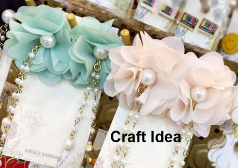 YYCRAFT Pack of 30 Chiffon Flower Hair Flower Headband, 1.5" Mix Color