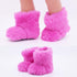 6 Pairs 18 inch Doll Shoes Hot Pink Set Boots Slippers Sandal Fits for American Dolls Shoes for 18 inch Dolls Accessories