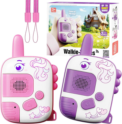 MINGKIDS Walkie Talkies for Kids Ages 3-9 - 2 Pack Outdoor Adventure Toys