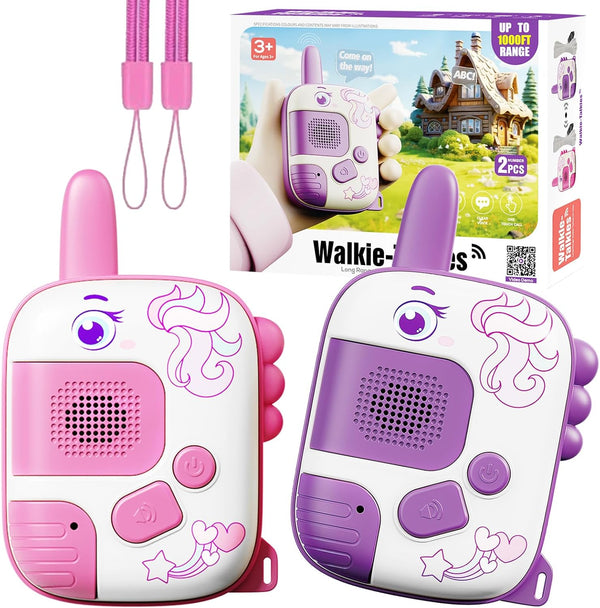 MINGKIDS Walkie Talkies for Kids Ages 3-9 - 2 Pack Outdoor Adventure Toys