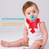 NiBaby 0+ Pacifier with Infant Plush Pacifier Holder, BPA Free Silicone Teether Soothie Snuggle Pacifier