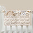 QEFVVOMM Cribs Storage Bag Baby Bedside Hanging Storage Bag for Drool Bibs Diaper Multifunctional Hanging Pocket Cotton