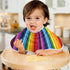 Set 1, 11 x22 Inch Kigai Mexican Serape Stripes Colorful Muslin Baby Burp Cloths, Large Absorbent Cotton Muslin Burp