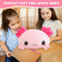 3.74 lbs TOYSYM Weighted Stuffed Animals, Axolotl Stuffed Animal with Weighted Beads, Cute Plush Toy Pillow Gifts