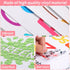 6 Sheets Alphabet Wall Decals for Classroom, Color Weather Learning Educational Stickers, Peel and Stick for Kids' Rooms