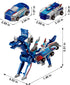 liluwushe 2-in-1 3-12 Collision Transformation Dinosaur Car Toy |Magnetic Cars Convertible Robot Toys|DinosaurToys