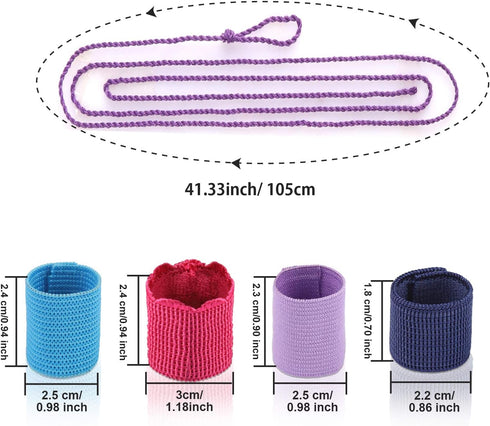 HNYYZL Polyester Yoyo String - 100pcs Replacement for Responsive and Non-Responsive Yoyos with 10 Finger Brace