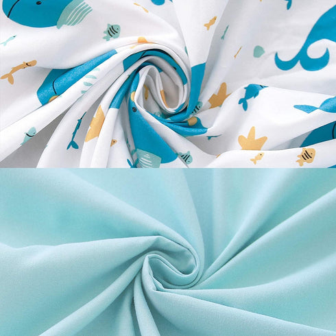 3-Piece Set Set Biloban Toddler Sheet Microfiber, Toddler Bedding Includes Crib Mattress Sheet, Flat Sheet and Envelope