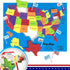 Imagimake Mapology United States Flash Card Puzzle with Flags, Country- Capitals |
