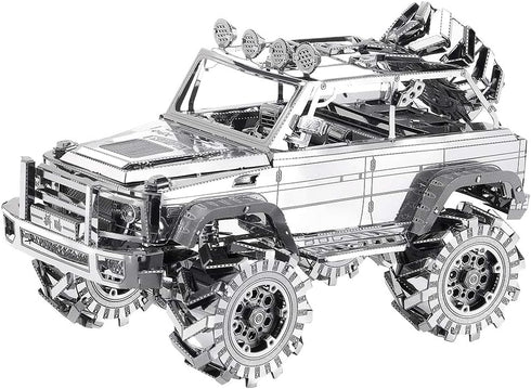 Piececool 3D Metal Puzzle SUV Car Model Kits, 157 Pcs Building Kit, Brain Teaser DIY Craft Toys for Teens, Men, Women.