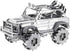 Piececool 3D Metal Puzzle SUV Car Model Kits, 157 Pcs Building Kit, Brain Teaser DIY Craft Toys for Teens, Men, Women.