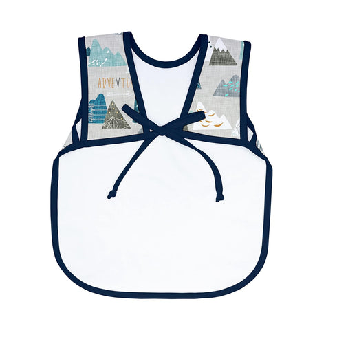BapronBaby Adventure Awaits Bapron - No Neck Tie Safer Bib for Baby & Toddler, Soft Waterproof, Machine Washable, 6m-3T