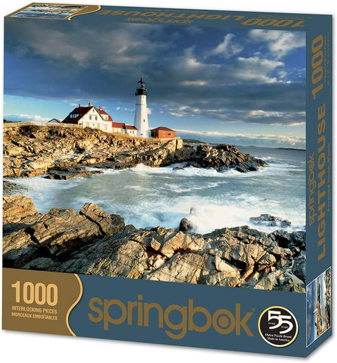 Springbok's 1000 Piece Jigsaw Puzzle Portland Head Lighthouse - Made in USA