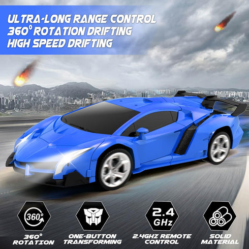 5-7, 4 3 4 5 6 7 8 10 12 Dolanus Remote Control Car - Transform Robot RC Cars, Toys for Ages Kids Toys, Year Old Boy