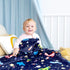 GFU Nursing Pillow Cover, Newborn Breastfeeding Pillow Case and Baby Blanket for Boys Girls, Minky Blanket with Dotted