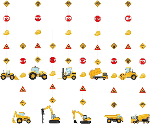 Construction Birthday Banners Construction Birthday Party Supplies Construction Paper Garlands Vehicle Truck