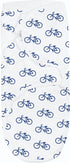 BaeBae Goods Navy Bicycle-Themed Swaddle Blanket (S/M)