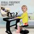 Love&Mini Piano Toy for Kids - 37 Keys Kids Piano Keyboard with Stool and Microphone, Black