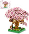 QISHOUTING Cherry Blossom Tree Building Set, 1113PCS, Flowers Bonsai Tree Mini Blocks