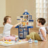Playset 48PCS, Set 18.5" 9.4" 30.7" VEVOR Kids Kitchen Pretend Play Kitchen with Cooking Stove with Steam, Sounds