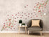 Cute Peony Flower Wall Decals, Pink Rose Floral Stickers, Removable Peel and Stick for Kids Room, Living Room Decor