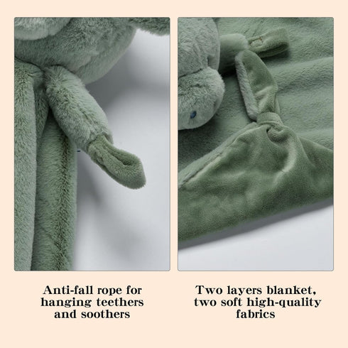 Baby Dragon Security Blanket, Soft Loveys for Babies, Lovey for Newborn Boys and Girls, Gender Neutral Security Blanket