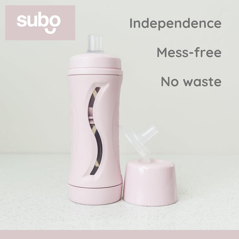Set Subo Baby Food Bottle Starter | No Mess Baby Toddler Self Feeder | Squeeze Free Design for Purees, Smoothies