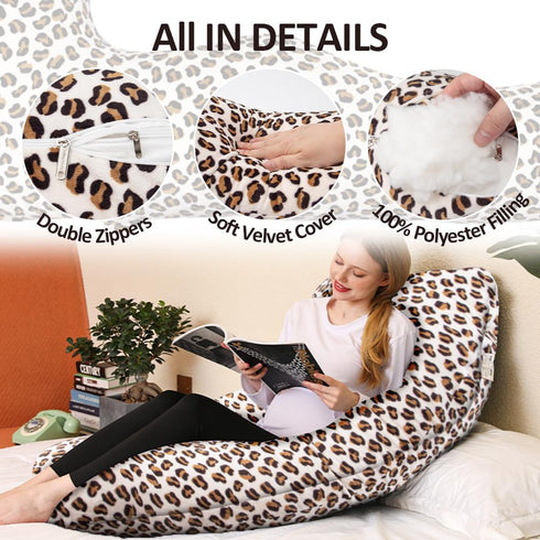 Chilling Home Pregnancy Pillow, J Shape Pregnancy Pillows for Sleeping, Body Pillows for Adults, Maternity Pillow