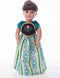 Little Adventures Princess Coronation Doll Dress - Machine Washable Child Pretend Play Clothes - Doll Not Included
