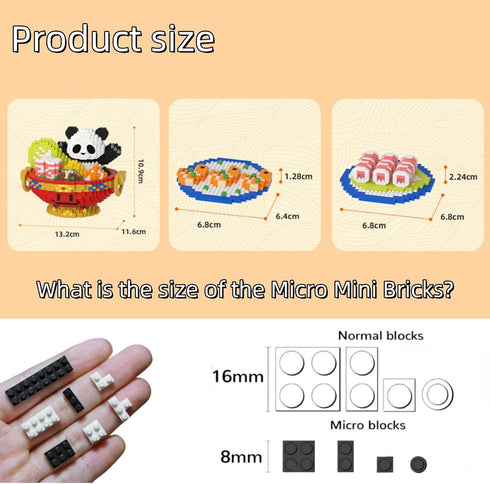 QMEAKMONY Mini Building Blocks Panda Sets, Cute Micro Mini Panda Bricks for Adults, Perfect Party Favors (2236 PCS)