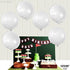 Katchon White Foil Golf Balloons, 18 Inch for Hole In One Birthday Decorations and Golf Party Supplies