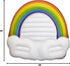 SWIMLINE Swimming 68" Inflatable Pool Float Ride-On Mattress Lounger Raft Fun Poolside Relaxation for Crew, Rainbow