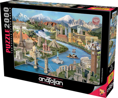 2000 3941 Anatolian Puzzle -Popular Landmarks Piece Jigsaw Puzzle #