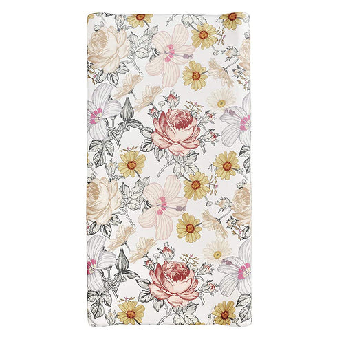 Changing Pad Cover - Diaper Baby Changing Table Covers for Girls & Boys, Soft Fitted Floral Changing Mat Cover