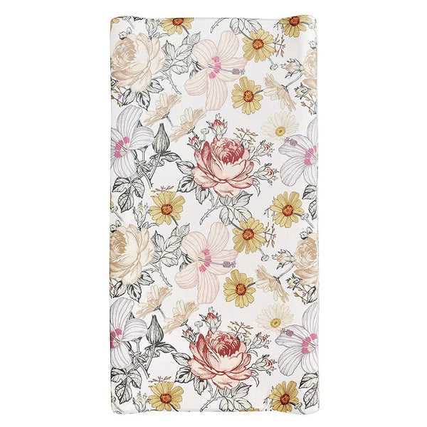 Changing Pad Cover - Diaper Baby Changing Table Covers for Girls & Boys, Soft Fitted Floral Changing Mat Cover