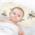 decor gift 4 Pack 22x11in Cotton Muslin Baby Burp Cloths Soft Touch Bees Beige Moon Stars Starry Feeding Cloth