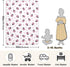 KICPOAY Cute Ladybug Heart Pink Baby Swaddle Blanket for Boys and Girls, Muslin Baby Receiving Swaddle Blanket, Soft