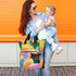 PaChyLuu Backpack, Sunset Diaper Bag Multifunction Travel Bag for Moms Dads, Baby Changing Bag with Insulted Pockets