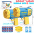 Toys for 3-8 Year Old Boys Girls, 2 Pack Bubble Machine for Kids with Bubble Solution, Birthday Toy