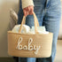 ZOMBATI Baby Diaper Caddy Organizer, Nursery Storage Bin Basket for Baby Shower and Baby Wipes- Cotton Rope Portable