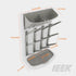 Countertop IEEK Baby Bottle Drying Rack,Space Saving Drying Rack for Baby Accessory & Pump Parts,Suction Cup Wall