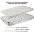 Pack 2 Pack Set Onacosht n Play Fitted Sheets for Baby Girl Soft Jersey Knit Sheets for Mini Crib Mattress and Playard