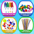 Goody King Arts and Crafts Supplies for Kids, Craft Art Supply Jar Kit for Ages 4-10, Collage Arts Set for Toddlers