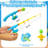 TOY Life Magnetic Fishing Game for Kids 3-5, Toddler Fishing Poles for Pool Water Fish Bath Toys