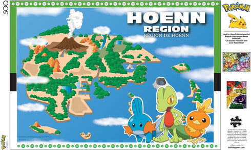 Buffalo Games - Pokémon - Hoenn Region 500 Piece Jigsaw Puzzle for Adults