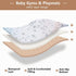 Caihoyu 50'' 50'' Watercolor Wash Writing Board Pattern Cute Foldable Baby Playmat for Indoor Outdoor Washable Activity