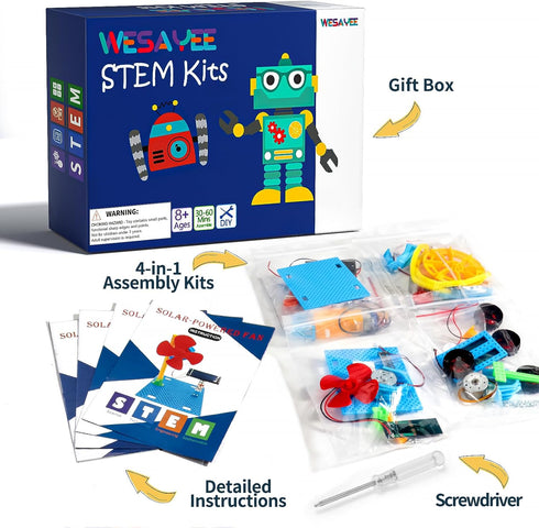 8-10, 8-13, 8-12 8 9 10 12-14 STEM Kits for Kids Crafts Ages Solar Robot Kit STEM Building Toys for Ages Engineering