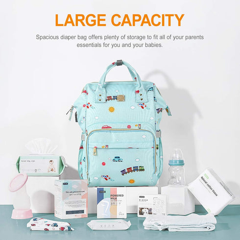 Backpack Pack,Waterproof Diaper Bags Baby Bag for Mom Dad Baby Girls Boy, Cute Mult Diaper Nappy Bag Travel Back