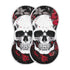 Kigai Flower Halloween Sugar Skull Muslin Baby Burp Cloths, Large Absorbent Cotton