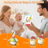 6-12 Tummy 1 Musical Crawling Duck Baby Toys for Months : Interactive Sensory Toy with Waddling & Calming Light